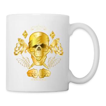 Hold FAST ORIGINALS Faster Skull Gold - Tasse - Weiß - Rechts