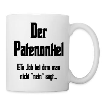 Patenonkel Schriftzug - Tasse - Weiß - Rechts