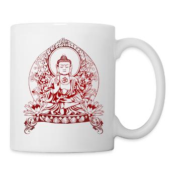 Gautama Buddha - Tasse - Weiß - Rechts