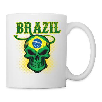 Brazil Football Gift Fan World Cup - Mug - white - Right