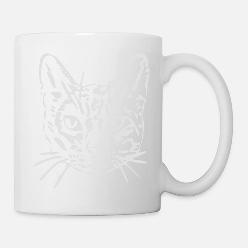 Katze, Mieze, Miezekatze, Geschenk, Geschenkidee - Tasse - Weiß