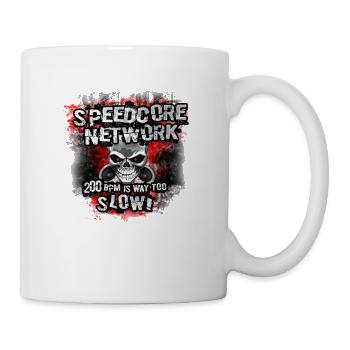 Speedcore Network Kleidung und Zubehör - Tasse - Weiß - Rechts