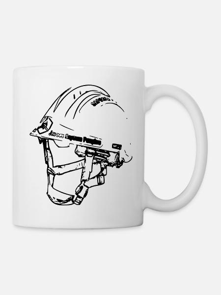 Casque Pompier JSP - Mug blanc - blanc