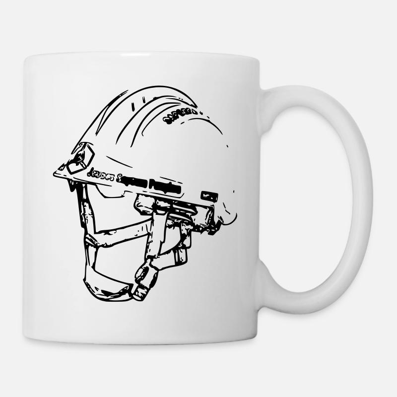 Fireman helmet JSP - Mug - white