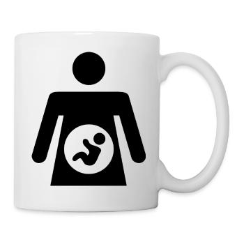 Pregnant - gift idea for expectant mothers - Mug - white - Right