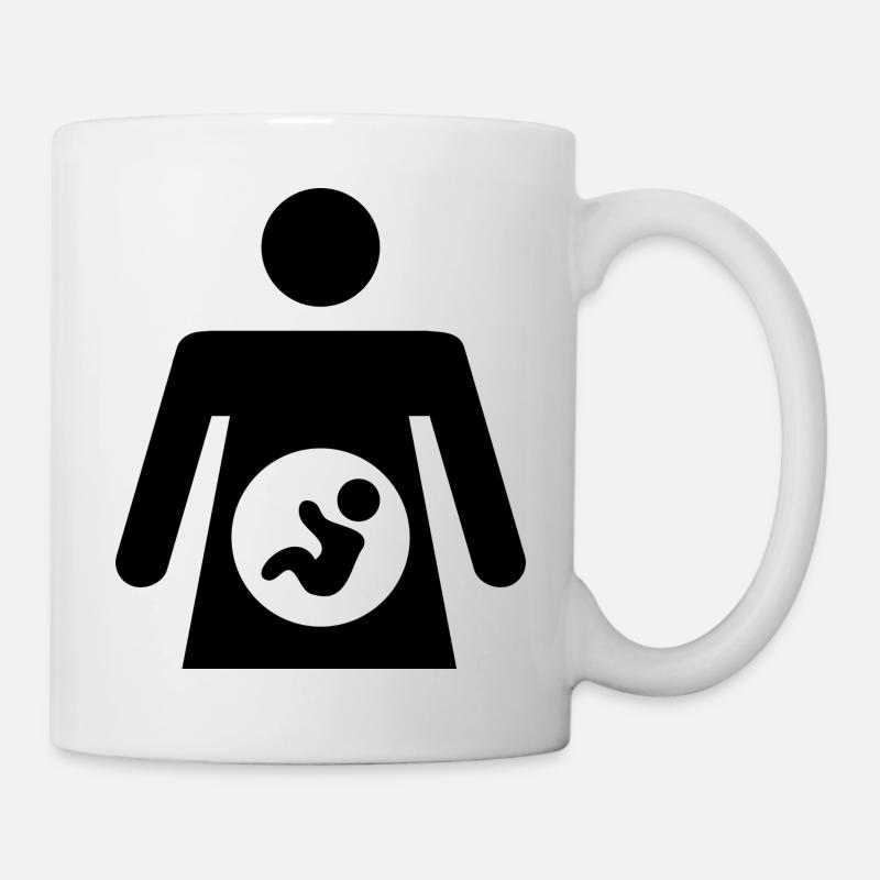 Enceinte - idée cadeau pour les femmes enceintes - Mug blanc - blanc