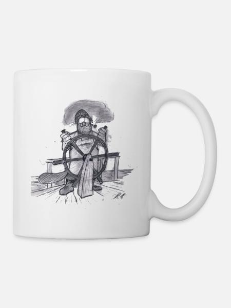 Seemann #NorddeutscheKunst - Tasse - Weiß
