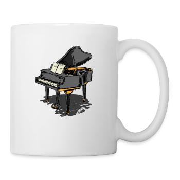 Piano Girl - Piano - Mug blanc - blanc - Droite