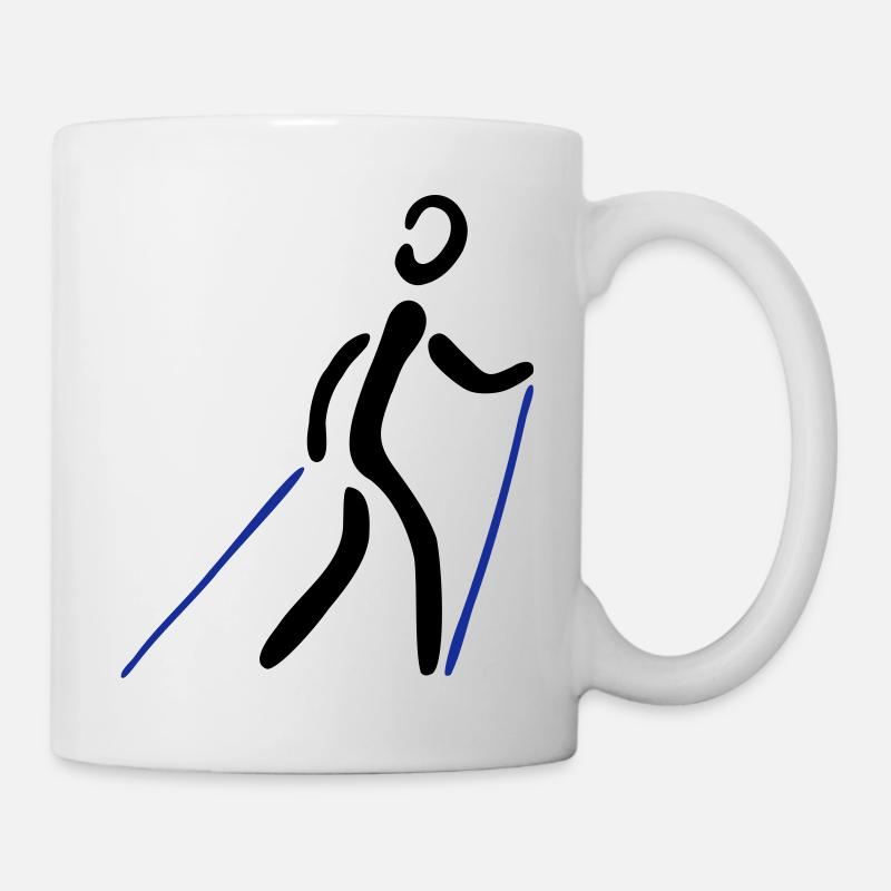Nordic Walking 2C - Mug - white