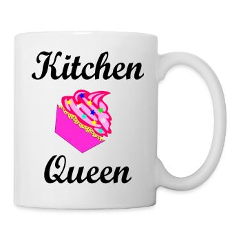 Kitchenqueen - the baking and kitchen queen - Mug - white - Right
