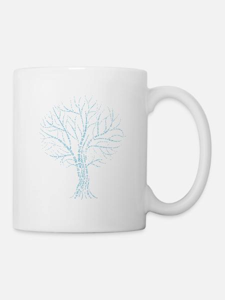Binärer Baum - Tasse - Weiß