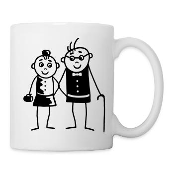 Oma & Opa - Tasse - Weiß - Rechts