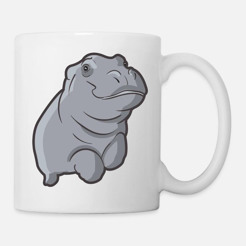 Hippo Hippopotamus Hippopotamus Hippopotamus - Mug - white