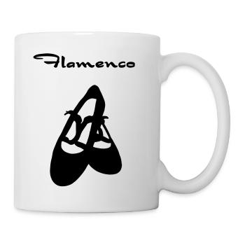 Flamencoschuhe mit Text - Tasse - Weiß - Rechts
