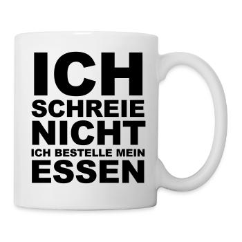 Geschenk zur Geburt eines Baby witziger Spruch - Tasse - Weiß - Rechts