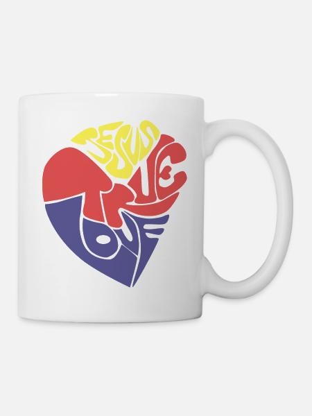 wahre Liebe Jesus - Tasse - Weiß
