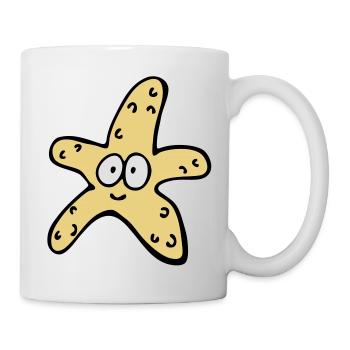 Étoile de mer - Mug blanc - blanc - Droite