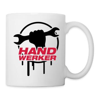 handwerker_logo_f2 - Tasse - Weiß - Rechts