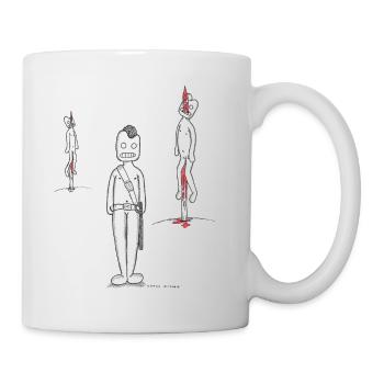 Polizei - Tasse - Weiß - Rechts