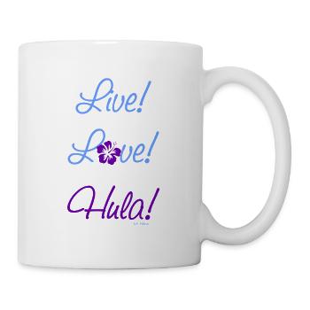 Live! Love! Hula! - Mug - white - Right