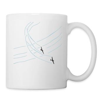 Planeur pilote de planeur - Mug blanc - blanc - Droite