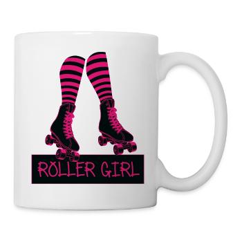 Roller Skates Rollerblades Roller girl - Mug - white - Right