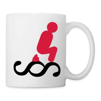 Scheiss auf das Gesetz - Tasse - Weiß - Rechts