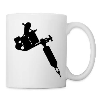 Tattoo gun - Mug blanc - blanc - Droite