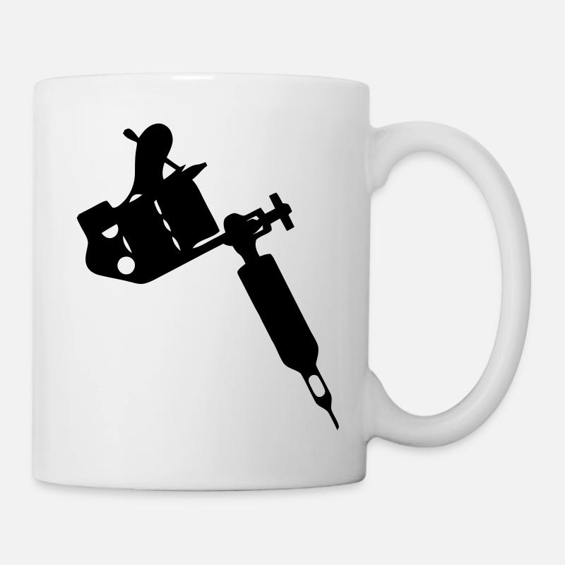 Tattoo gun - Mug blanc - blanc