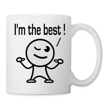 i'm the best - Mug blanc - blanc - Droite
