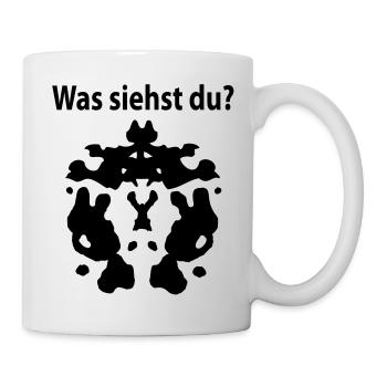 rorschach was siehst du - Tasse - Weiß - Rechts