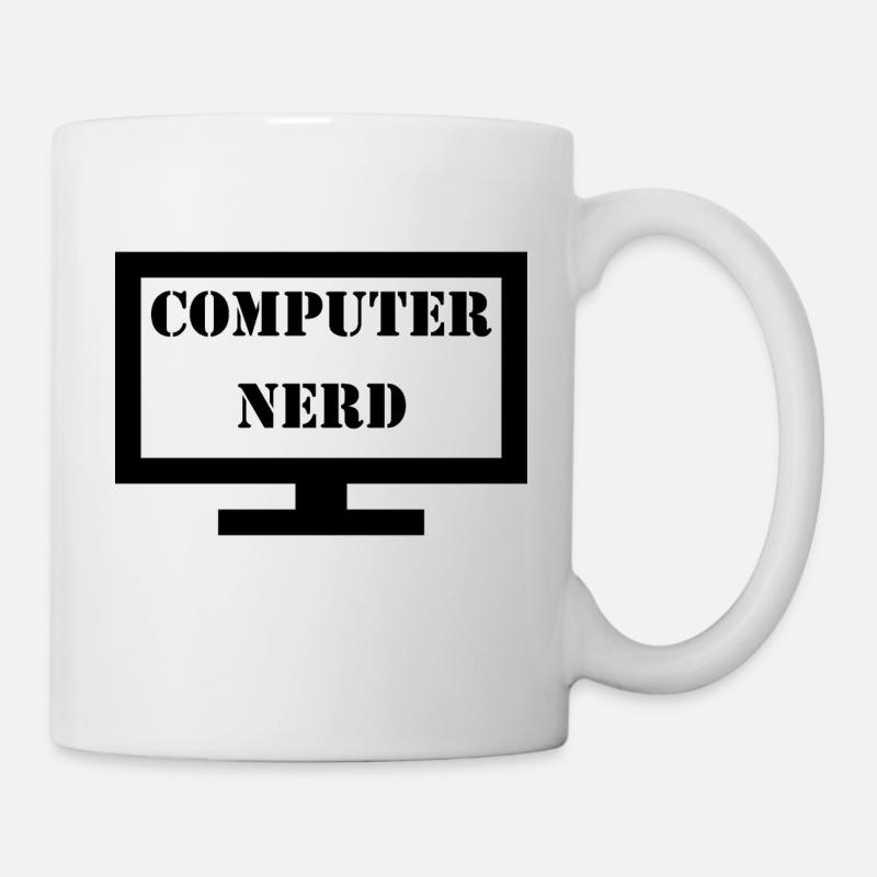 Computer Nerd - Mug blanc - blanc