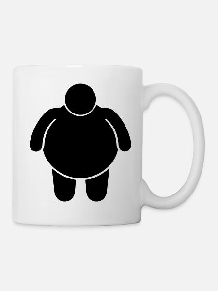 fat_man__f1 - Tasse - Weiß