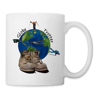 Globetrotter Voyages Tours du monde t-shirt - Mug blanc - blanc - Droite