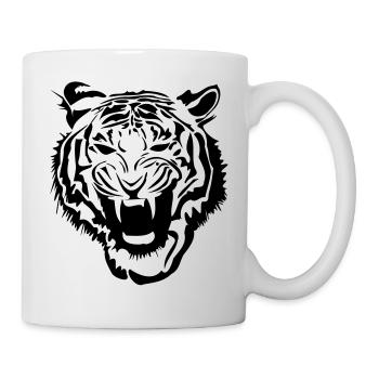 Tiger - Tasse - Weiß - Rechts