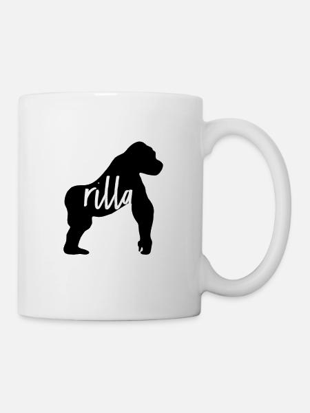 Gorilla - Tasse - Weiß