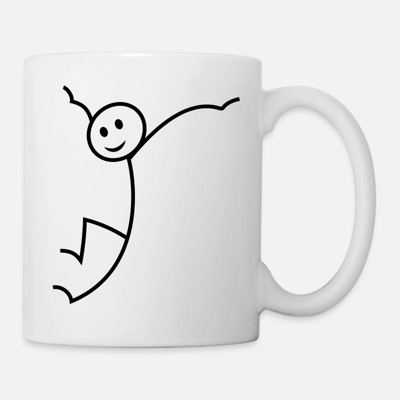 Strichmännchen - Tasse - Weiß