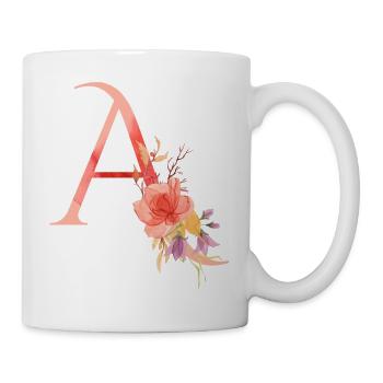 Buchstabe A - Tasse - Weiß - Rechts
