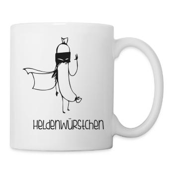 Saucisse Heroes. Saucisses. Super-héros. - Mug blanc - blanc - Droite