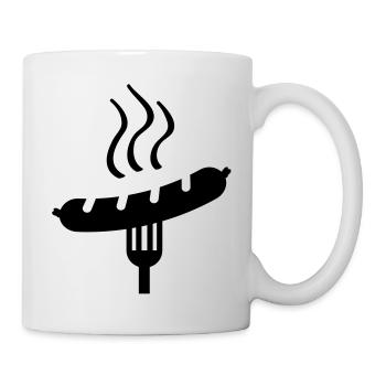 wurst_grill_ak1 - Mug blanc - blanc - Droite