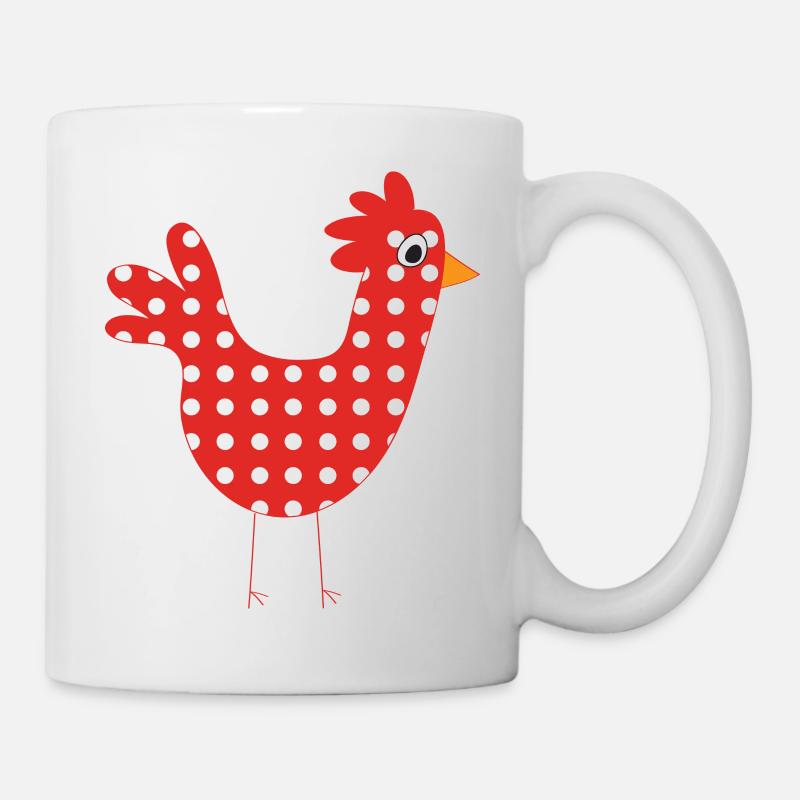 poule - Mug blanc - blanc