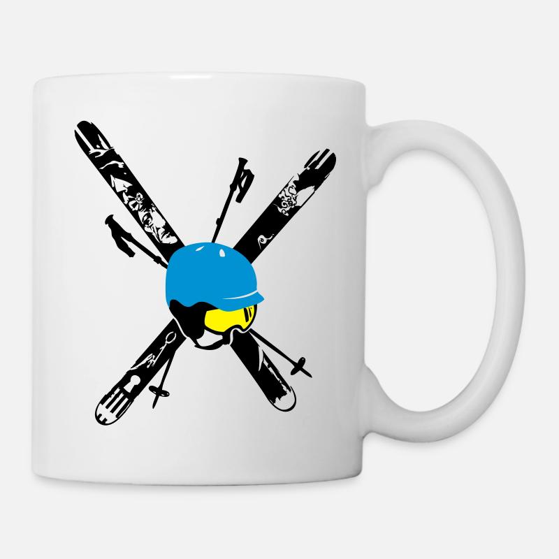 Free Ski Compilation - Mug - white