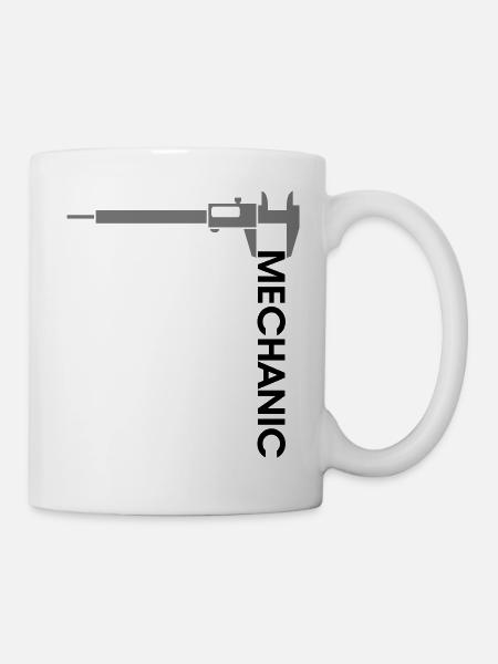 Messschieber Schieblehre Mechaniker mechanisch - Tasse - Weiß