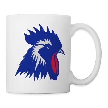 coq symbol france embleme logo crete2 - Mug blanc - blanc - Droite