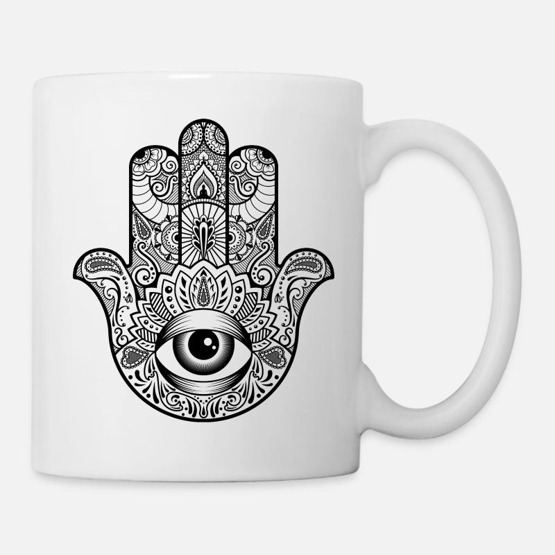 Hand von Fatima - Tasse - Weiß