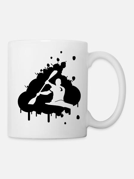 kanu_logo - Tasse - Weiß