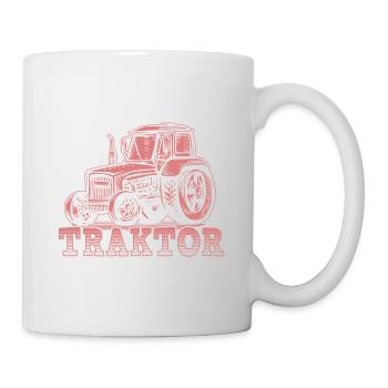 Landwirtin Traktor Frau Geschenk · Crazy - Tasse - Weiß - Rechts