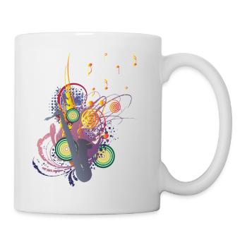 Colours of Music - Tasse - Weiß - Rechts