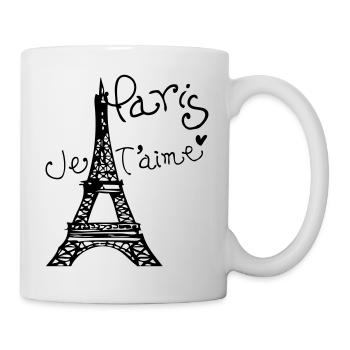 Paris Je T'aime Eiffel tower - Mug - white - Right