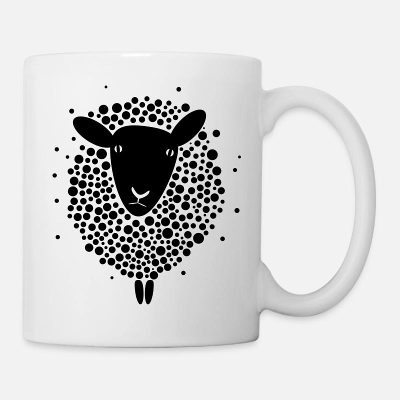 Schwarzes Schaf - Tasse - Weiß